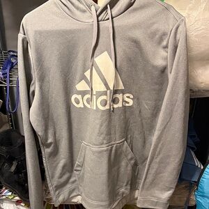 Adidas Women’s Gray Hoodie with Logo